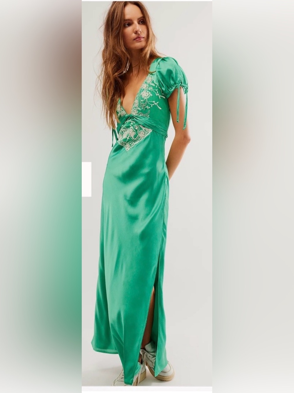 Free People Cooper Maxi Dress in Verdis Green - Size 8 (fits like medium)